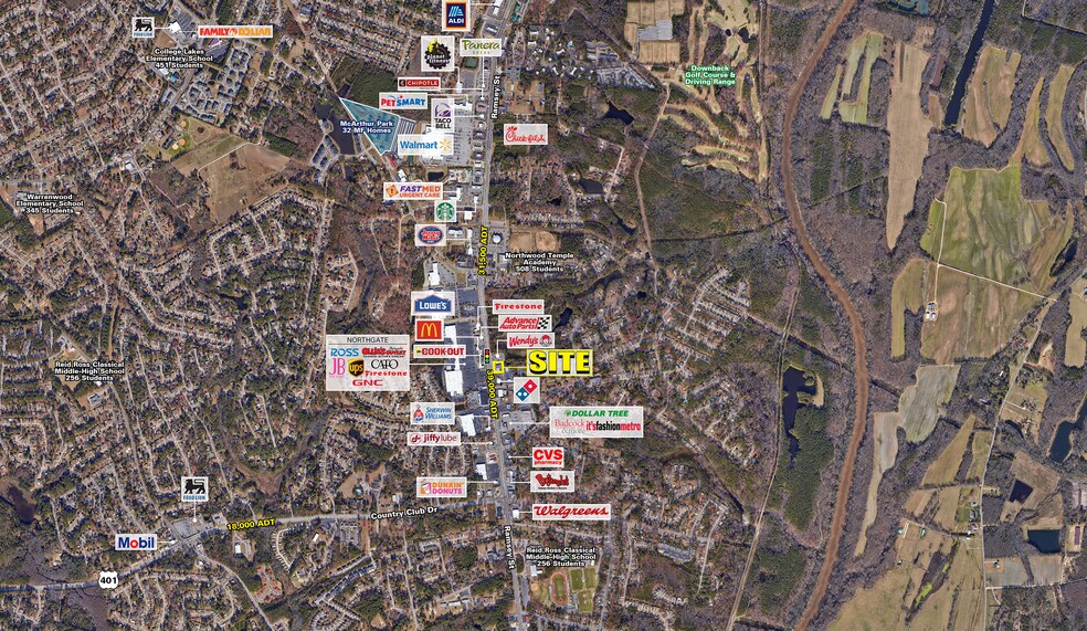 3740 Ramsey St, Fayetteville, NC à vendre - Aérien – Image 2 sur 5