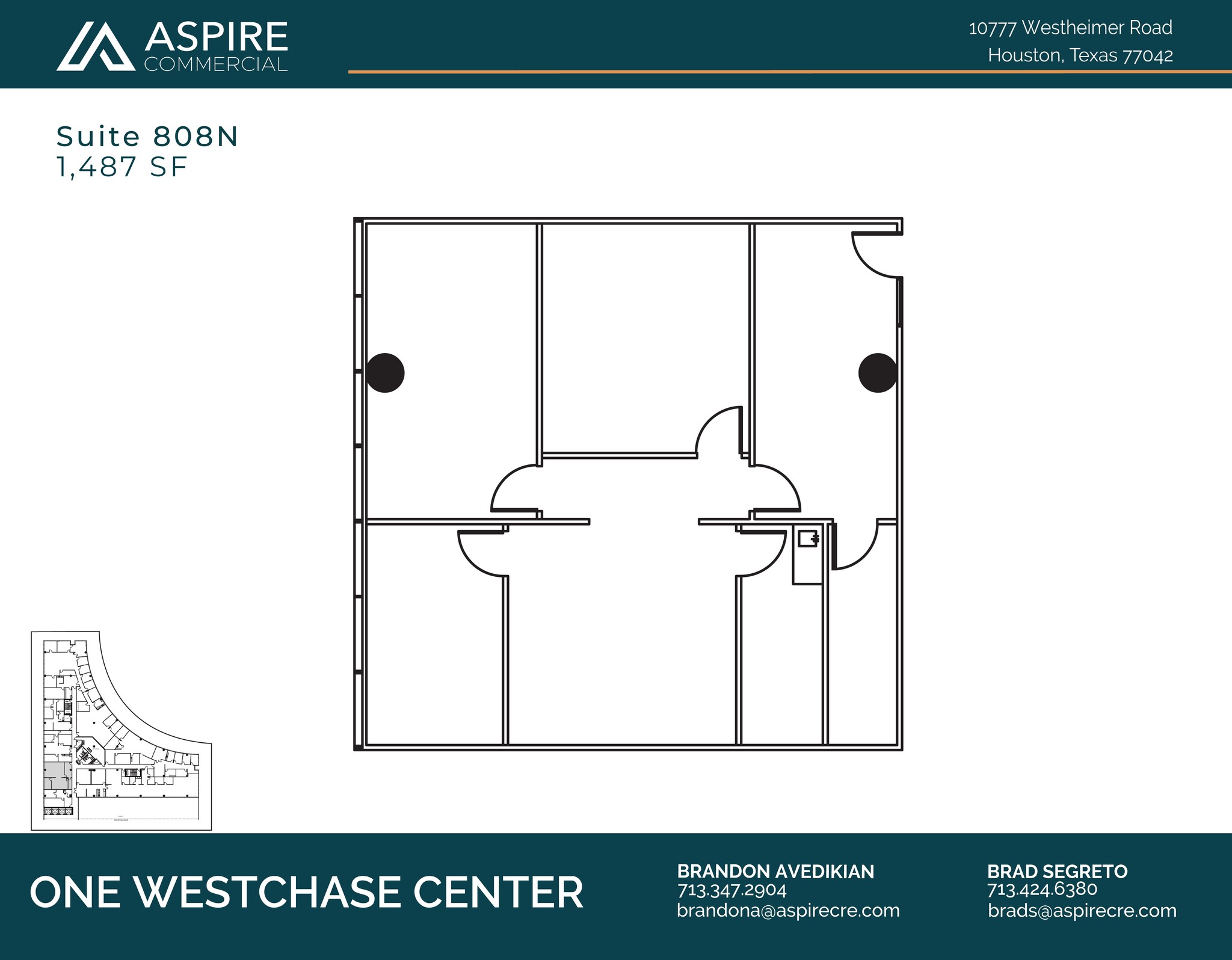 10777 Westheimer Rd, Houston, TX à louer Plan d’étage– Image 1 sur 1
