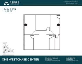 10777 Westheimer Rd, Houston, TX à louer Plan d’étage– Image 1 sur 1