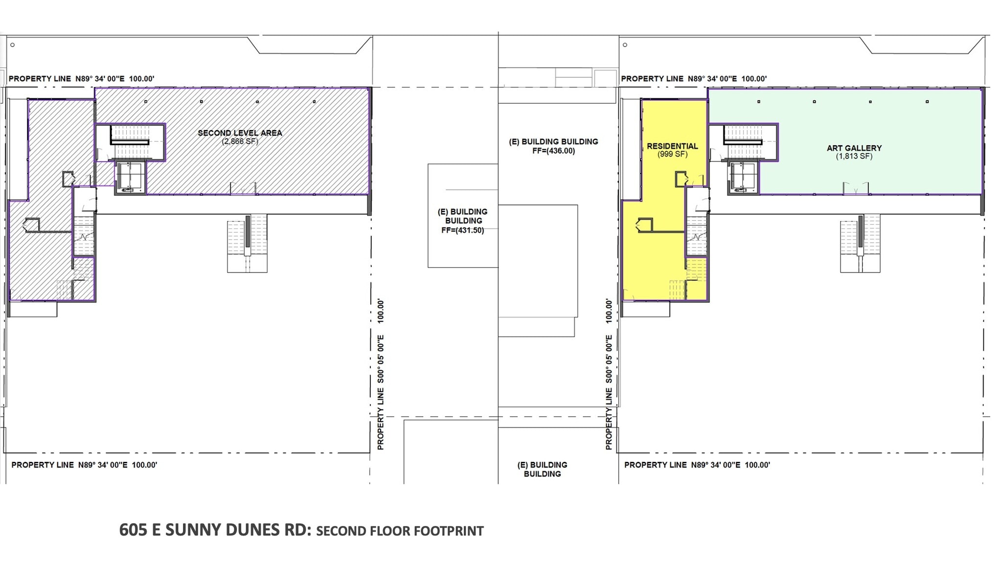 605 Sunny Dunes, Palm Springs, CA à louer Plan de site– Image 1 sur 1