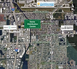 SW 12th Ave, Dania Beach, FL - Vue aérienne vue de carte - Image1