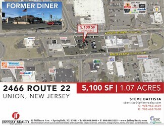 Plus de détails pour 2466 Route 22, Union Township, NJ - Local commercial à louer