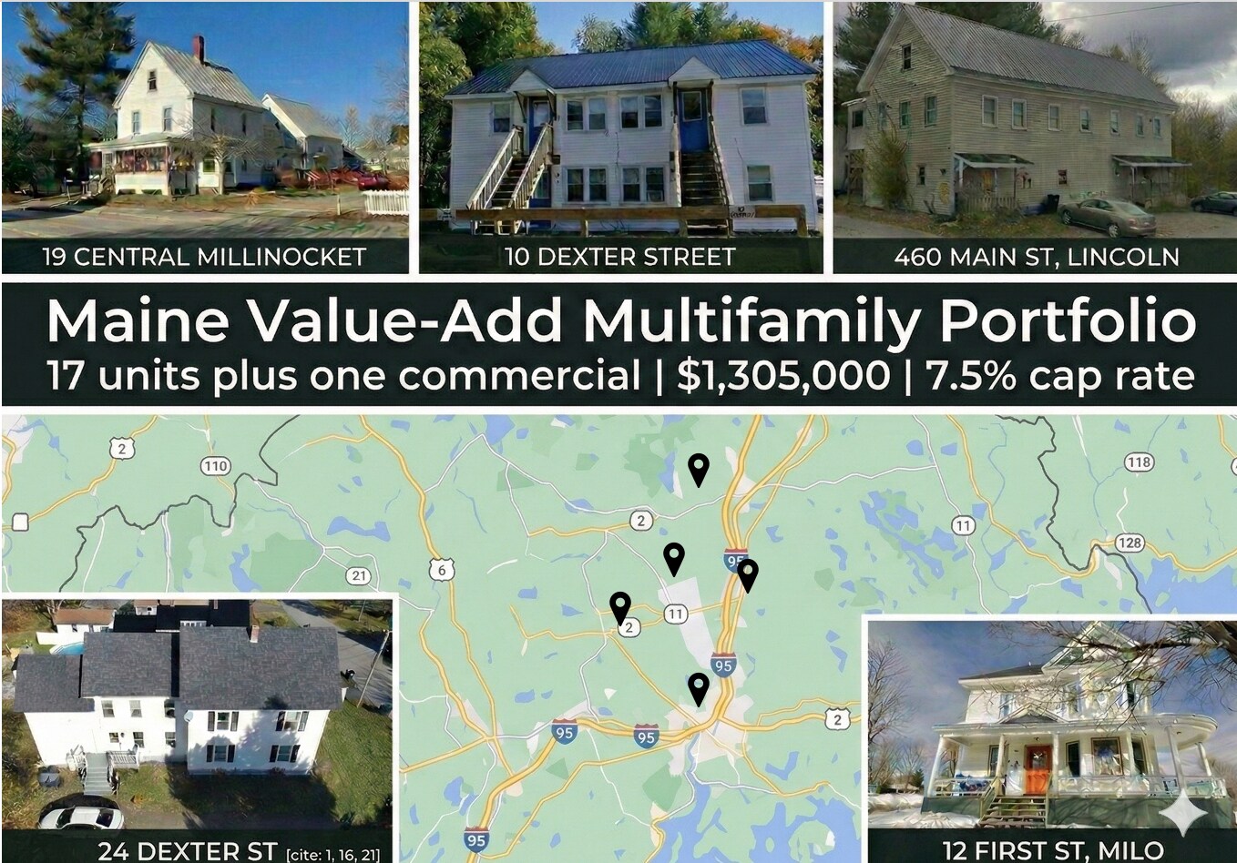 Value-Add 17 Unit Multifamily Portfolio portefeuille de 1 biens à vendre sur LoopNet.fr Photo principale– Image 1 sur 2