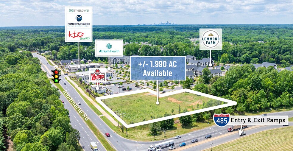 Albemarle Rd, Charlotte, NC à louer - Aérien – Image 2 sur 5