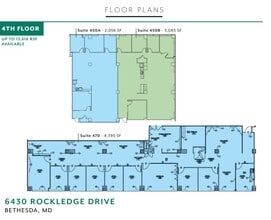 6430 Rockledge Dr, Bethesda, MD à louer Plan d’étage– Image 1 sur 1