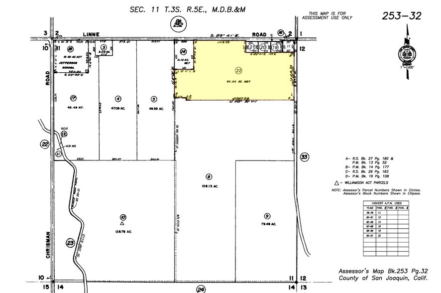 Linne Road, Tracy, CA à vendre - Plan cadastral – Image 1 sur 2