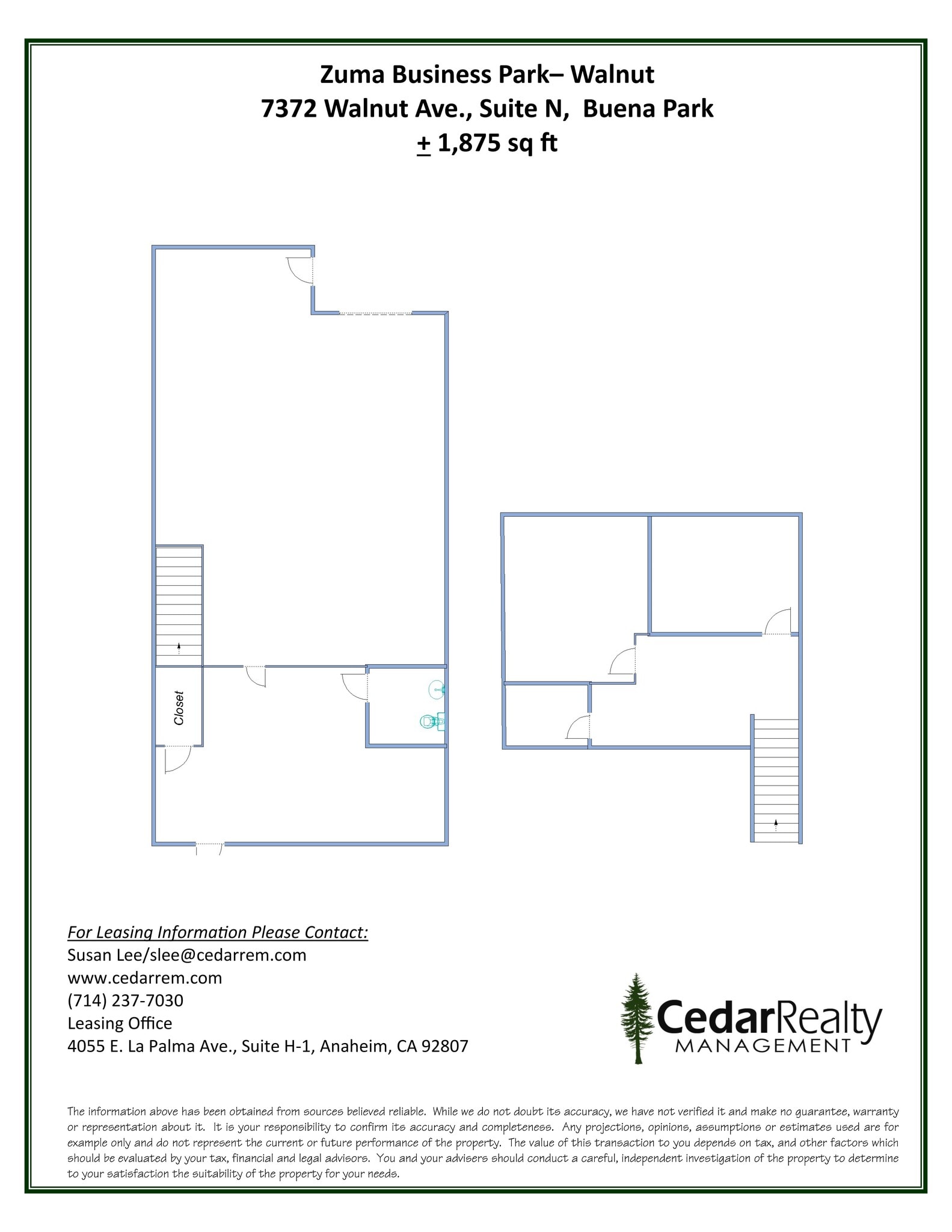 7372 Walnut Ave, Buena Park, CA à louer Plan de site– Image 1 sur 1