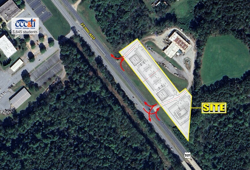 2829 Hickory blvd, Hudson, NC à louer - Aérien – Image 3 sur 5