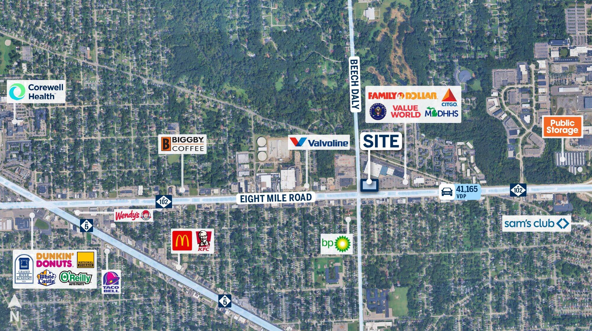 25700 W 8 Mile Rd, Southfield, MI à louer Photo principale– Image 1 sur 3