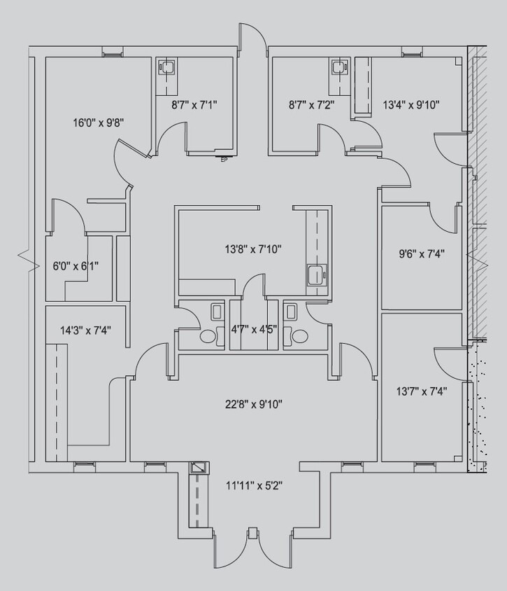 1403-1413 Johnston Willis Dr, Richmond, VA à louer Plan d’étage– Image 1 sur 1