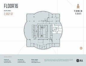 1201 3rd Ave, Seattle, WA à louer Plan d’étage– Image 2 sur 2