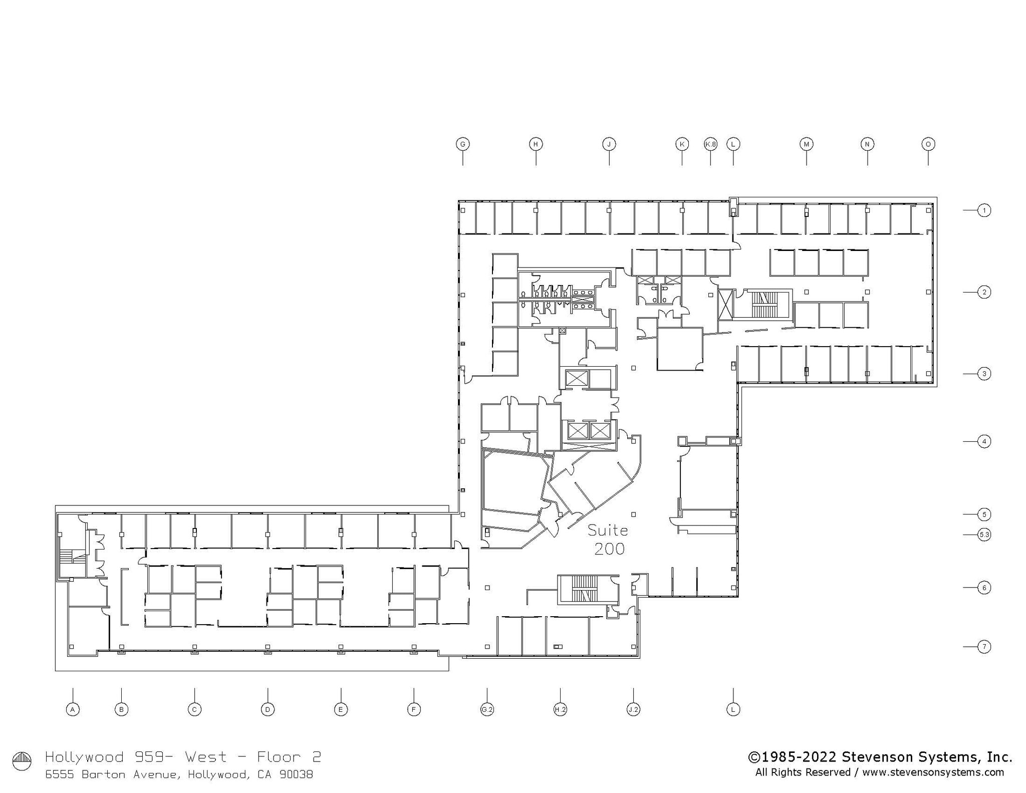 959 Seward St, Los Angeles, CA à louer Plan d’étage– Image 1 sur 1