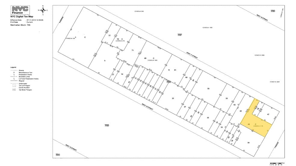 106-110 Seventh Ave, New York, NY à vendre - Plan cadastral – Image 3 sur 5