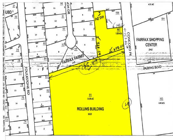 2200 Concord Pike, Wilmington, DE à louer - Plan cadastral – Image 3 sur 9