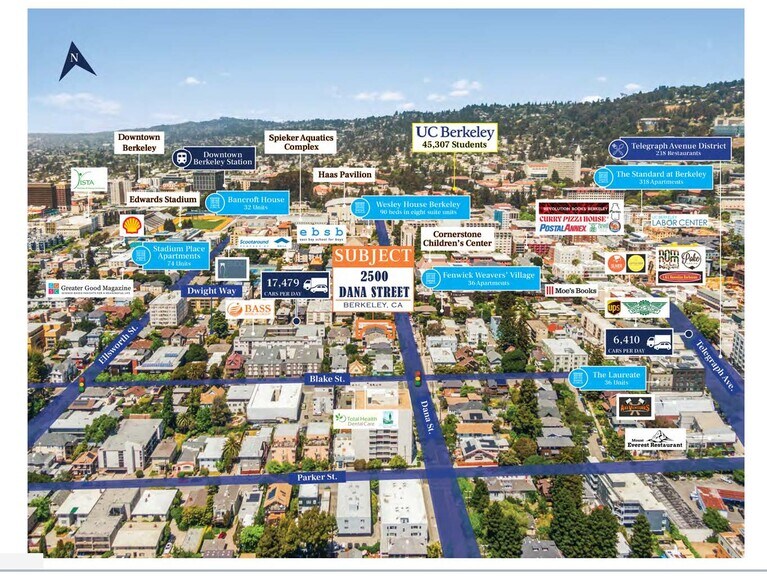 2500 Dana St, Berkeley, CA à vendre - Photo de l’immeuble – Image 3 sur 10