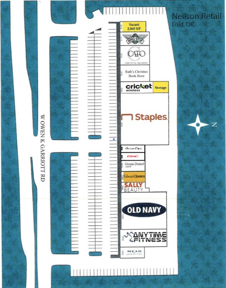 3322-3518 W Owen K Garriott Rd, Enid, OK à louer - Plan de site – Image 2 sur 11