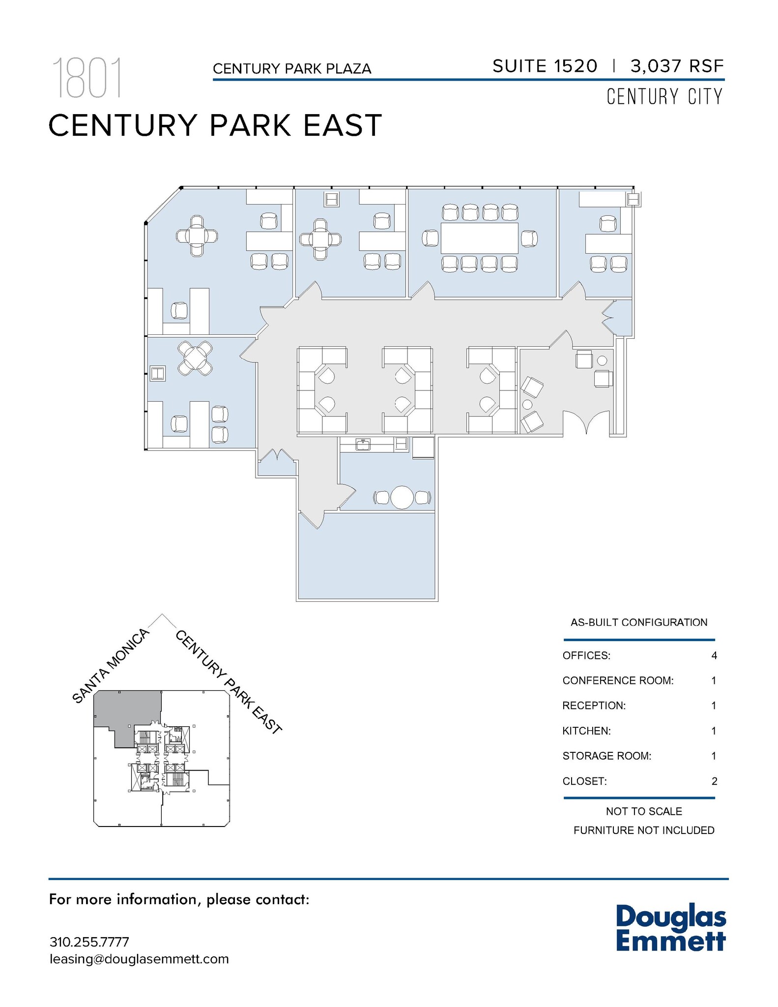 1801 Century Park E, Los Angeles, CA à louer Plan d’étage– Image 1 sur 1