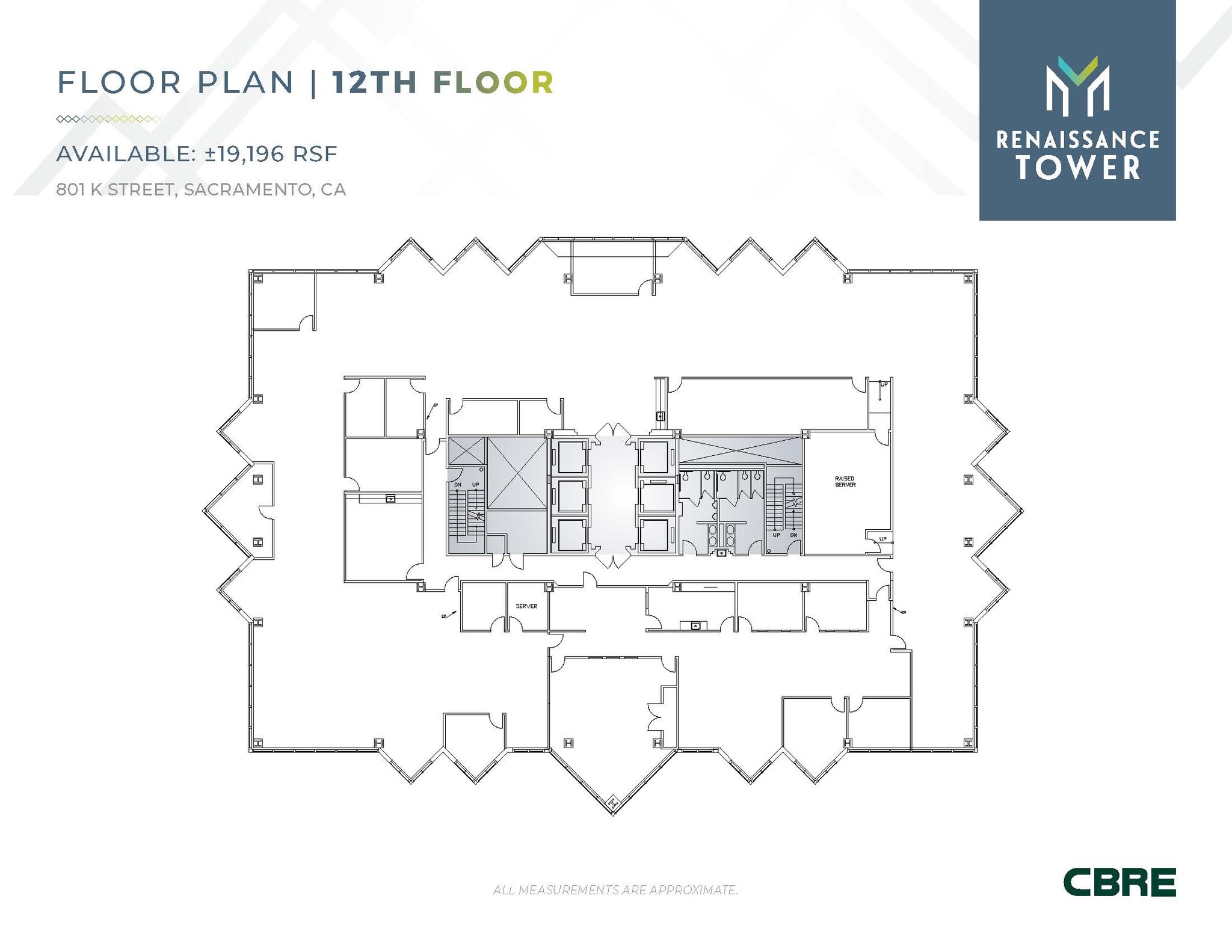 801 K St, Sacramento, CA à louer Plan d’étage– Image 1 sur 2