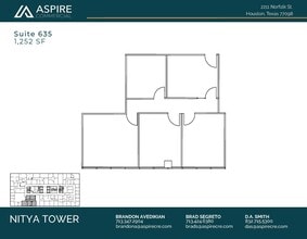 2211 Norfolk St, Houston, TX à louer Plan d’étage– Image 1 sur 1