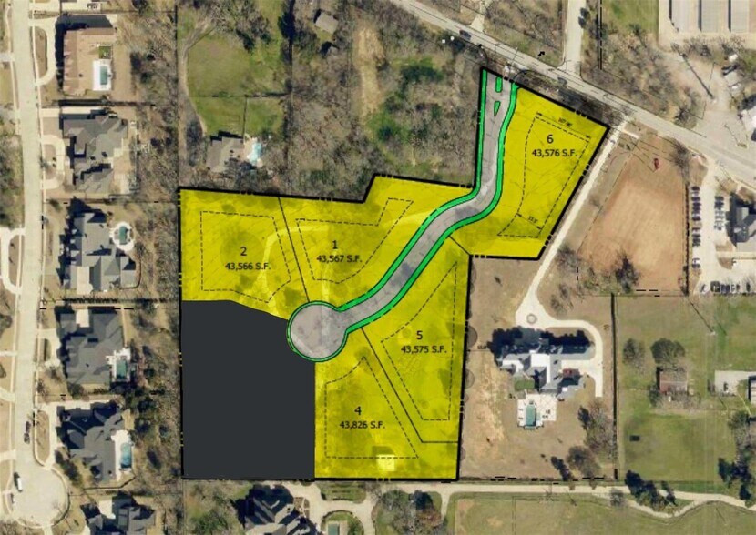 2080 E Dove Rd, Southlake, TX à vendre - Plan de site – Image 1 sur 2