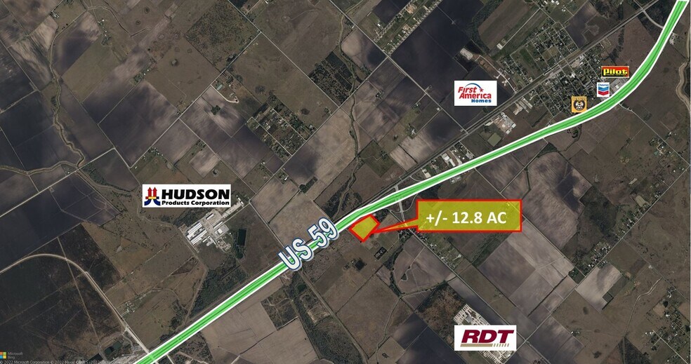US 59, Beasley, TX à vendre - Aérien – Image 2 sur 2