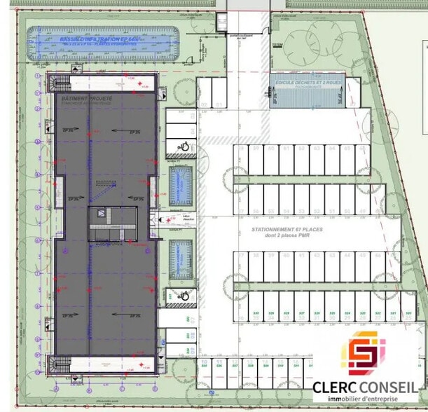 Bureau dans Saint-Martin-du-Vivier à louer - Plan de site – Image 3 sur 3