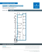5500 Greenwood Plaza Blvd, Englewood, CO à louer Plan de site– Image 2 sur 2