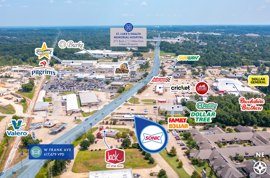 1901 W Frank Ave, Lufkin, TX à vendre - Photo de l’immeuble – Image 2 sur 3