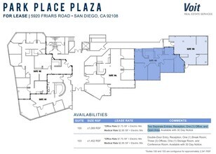 5920 Friars Rd, San Diego, CA à louer Plan d’étage– Image 1 sur 1
