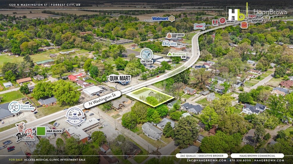 1220 N Washington St, Forrest City, AR à vendre - Aérien – Image 3 sur 4