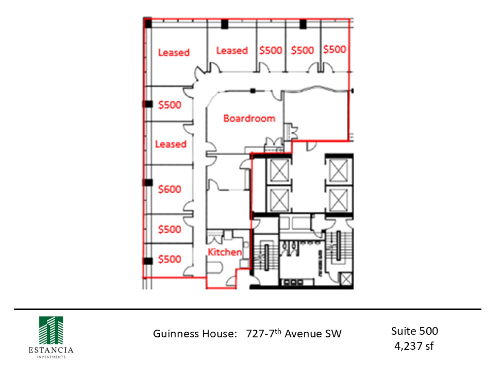 727 7th Ave SW, Calgary, AB à louer Photo intérieure– Image 1 sur 8