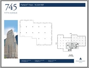 745 Fifth Ave, New York, NY à louer Plan d’étage– Image 1 sur 1