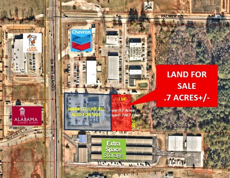 10849 County Line Rd, Madison, AL à vendre - Aérien – Image 2 sur 4