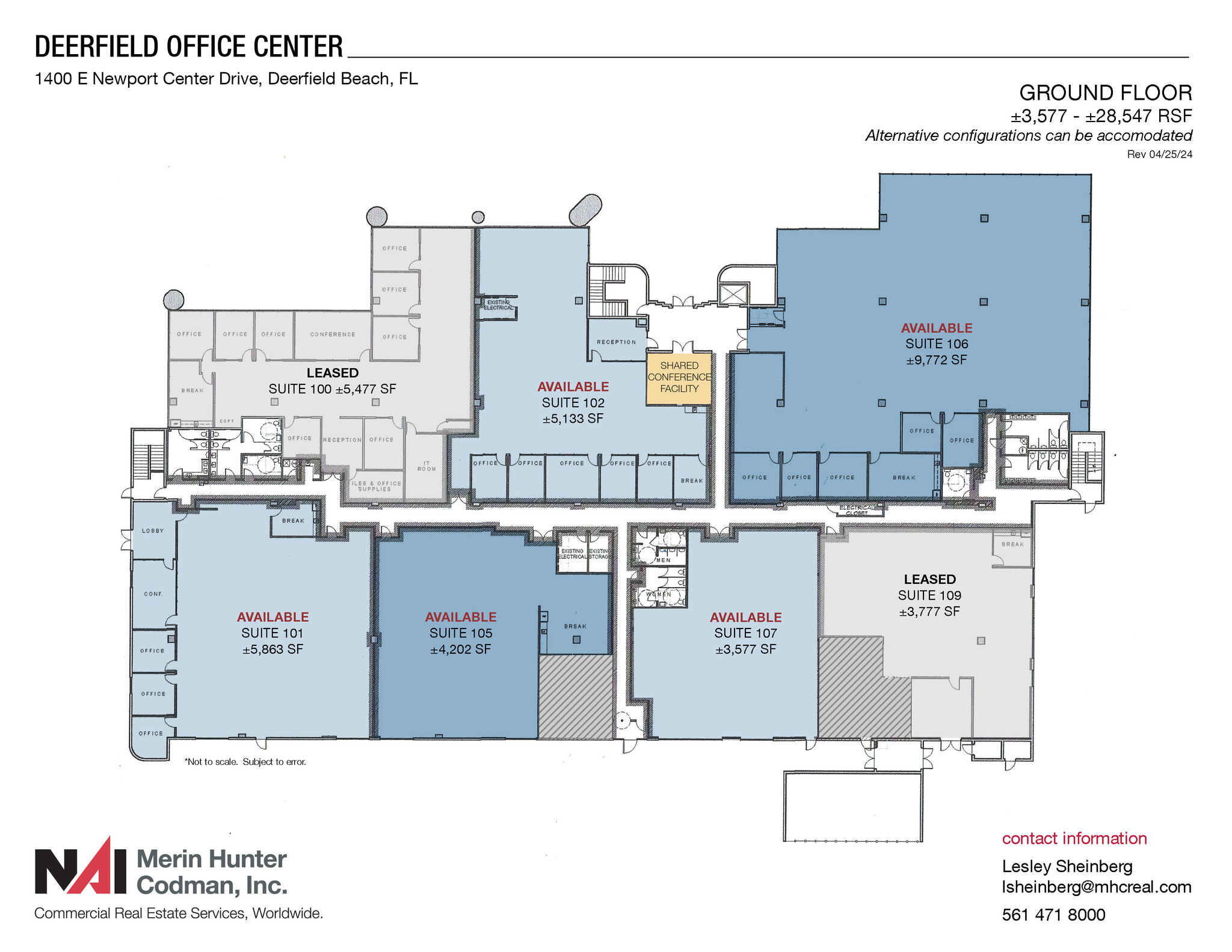 1400 E Newport Center Dr, Deerfield Beach, FL à louer Plan d’étage– Image 1 sur 1