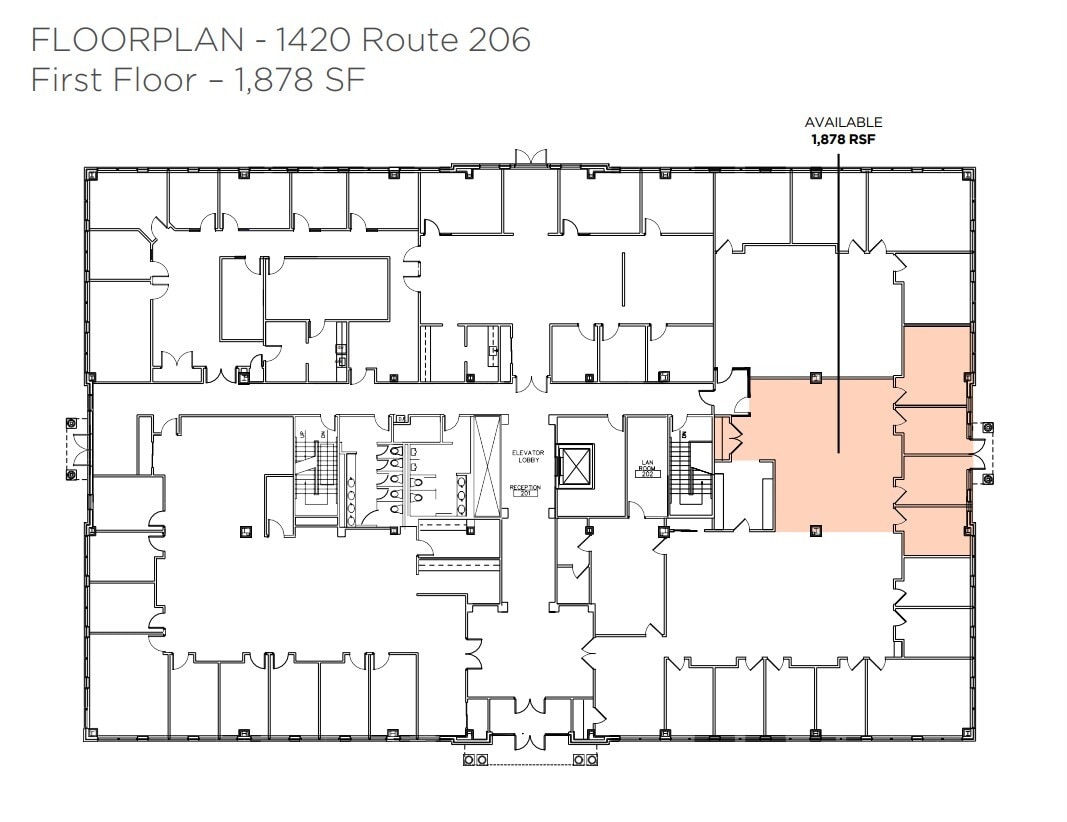 1420 Route 206, Bedminster, NJ à louer Plan d’étage– Image 1 sur 1