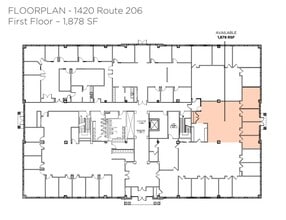 1420 Route 206, Bedminster, NJ à louer Plan d’étage– Image 1 sur 1