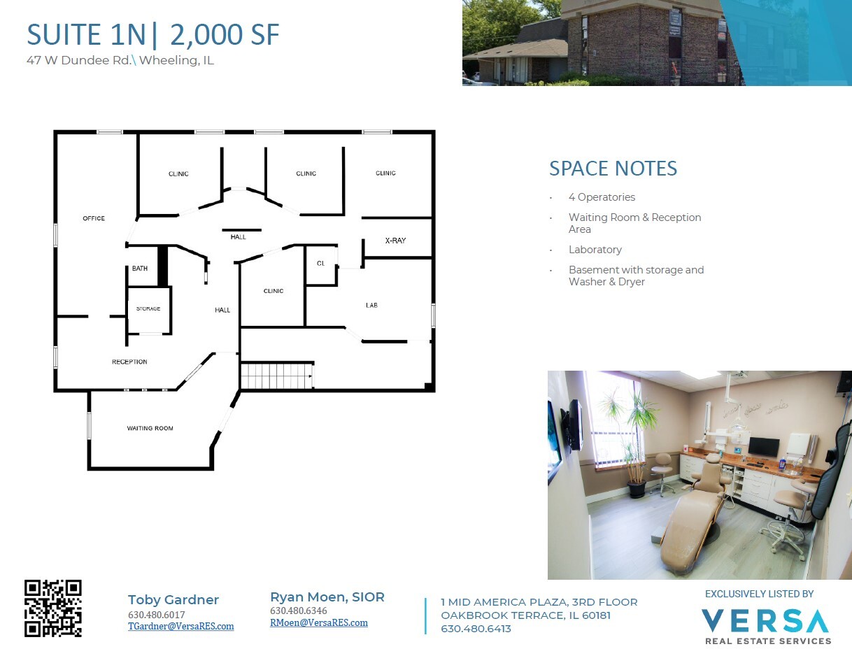 47 W Dundee Rd, Wheeling, IL à vendre Plan d’étage– Image 1 sur 5