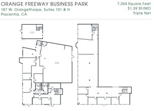 187 W Orangethorpe Ave, Placentia, CA à louer Plan d’étage– Image 1 sur 1