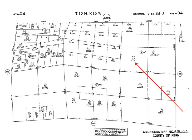 California Section E, Rosamond, CA à vendre - Plan cadastral – Image 3 sur 3