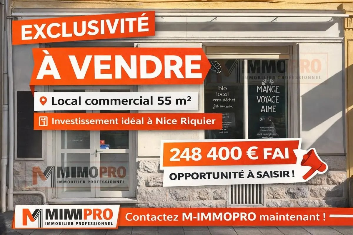Local commercial dans Nice à vendre Photo de l’immeuble– Image 1 sur 5