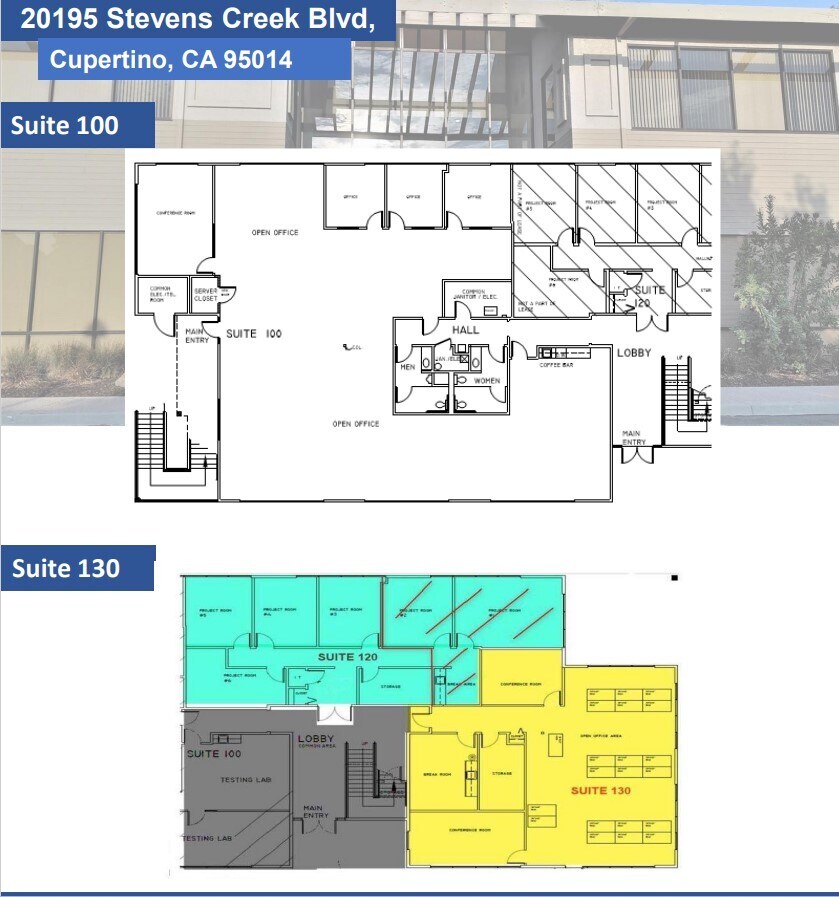 20195 Stevens Creek Blvd, Cupertino, CA à louer Plan d’étage– Image 1 sur 1