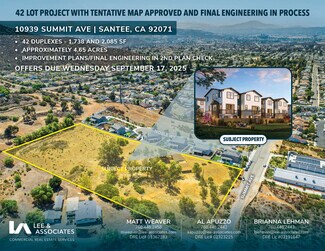 Plus de détails pour 10939 Summit Ave, Santee, CA - Terrain à vendre