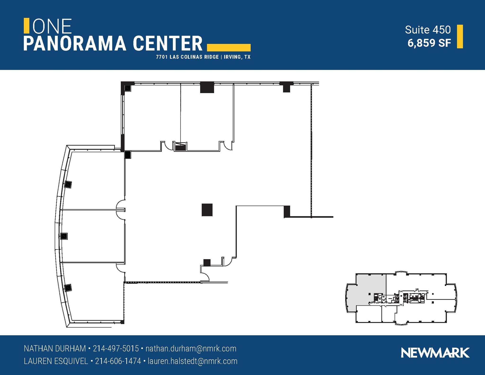 7701 Las Colinas Rdg, Irving, TX à louer Plan d’étage– Image 1 sur 1