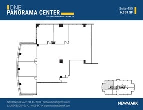 7701 Las Colinas Rdg, Irving, TX à louer Plan d’étage– Image 1 sur 1