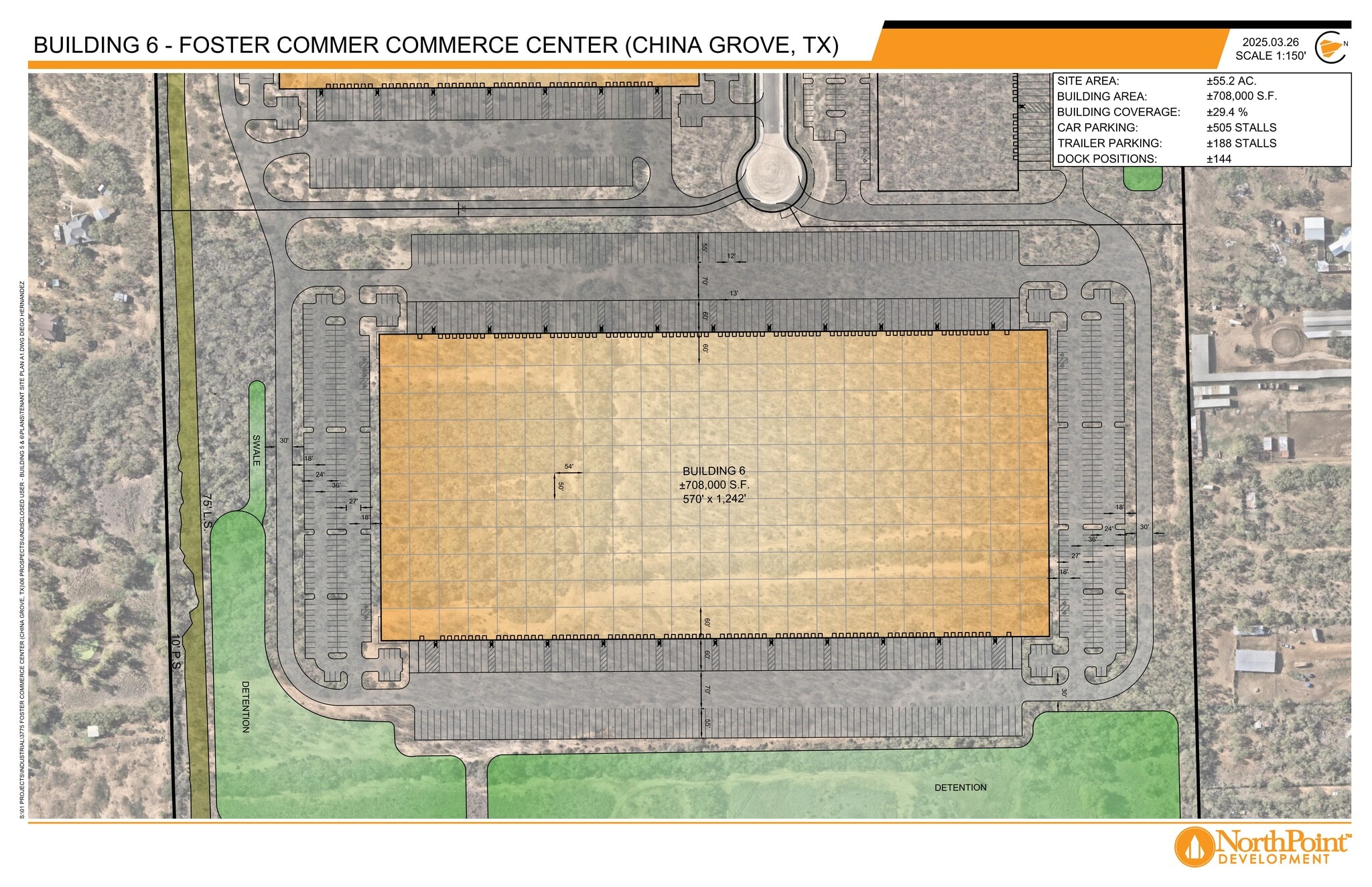 1122 S Foster Rd, San Antonio, TX à louer Plan de site– Image 1 sur 3