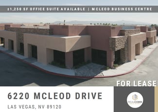 Plus de détails pour 6220 McLeod Dr, Las Vegas, NV - Bureau à louer