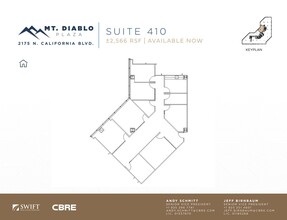 2175 N California Blvd, Walnut Creek, CA à louer Plan d’étage– Image 1 sur 1