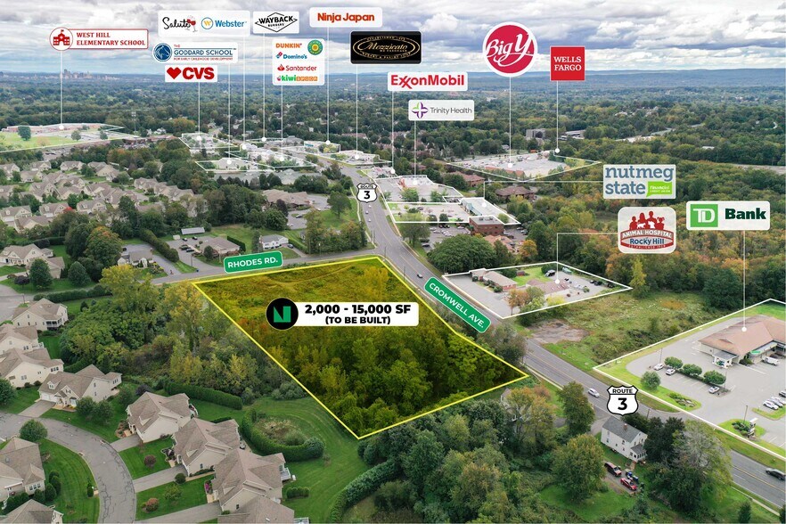 581 Cromwell Ave, Rocky Hill, CT à louer - Aérien – Image 3 sur 6