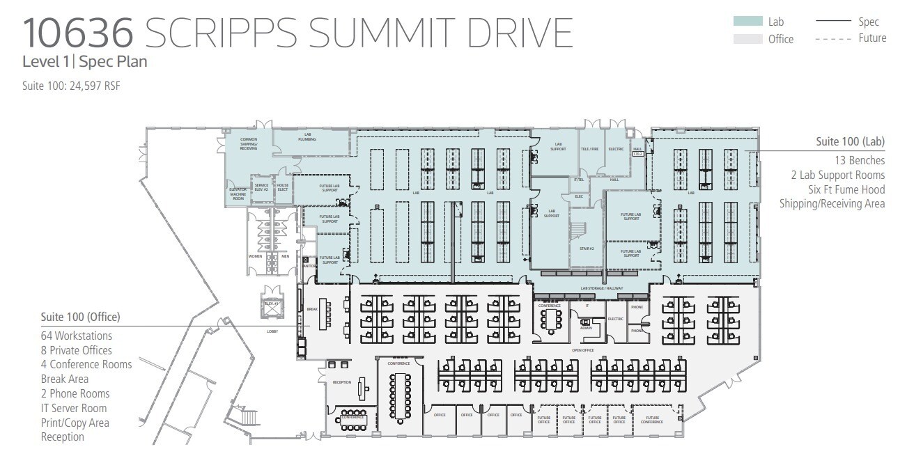 10636 Scripps Summit Ct, San Diego, CA à louer Plan d’étage– Image 1 sur 1