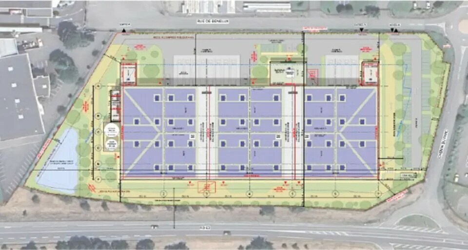 Bureau dans Lespinasse à louer - Plan de site – Image 2 sur 2